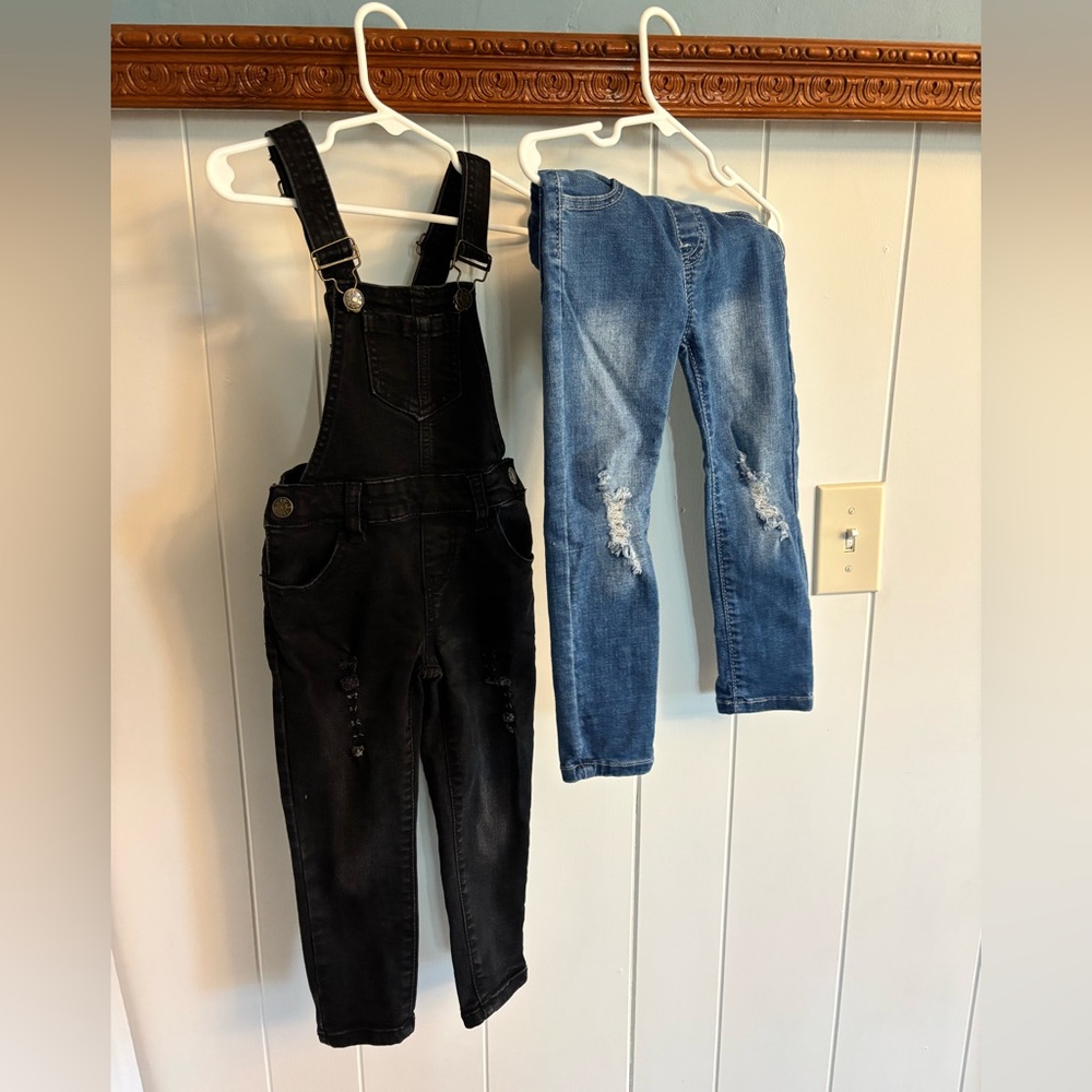 3/4T Little Bipsy overalls and jean pants